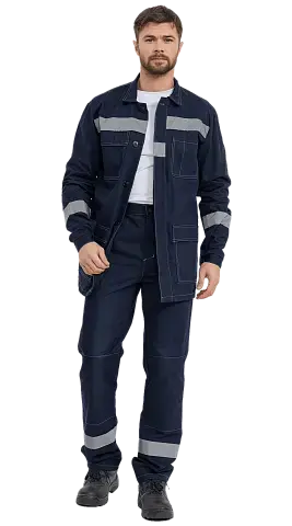 Костюм рабочий мужской летний RONTA KS332 темно-синий Костюм рабочий мужской летний RONTA KS332 темно-синий