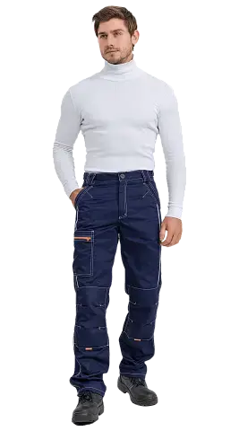 Брюки рабочие мужские летние RONTA BR208 темно-синие Брюки рабочие мужские летние RONTA BR208 темно-синие